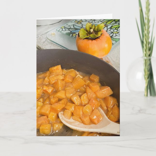 Persimmon Compote  Thank You Card (Front)
