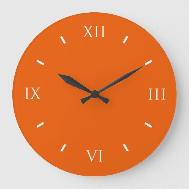 Persimmon Cool Colourful Large Clock (Front)