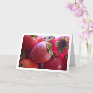 Persimmon Fruit Card