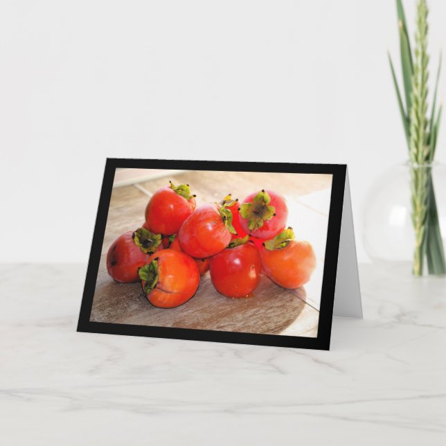Persimmon Fruit Card (Front)