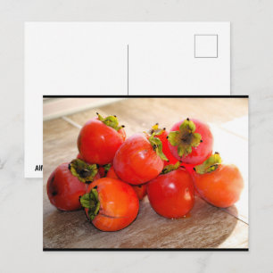 Persimmon Fruit Postcard