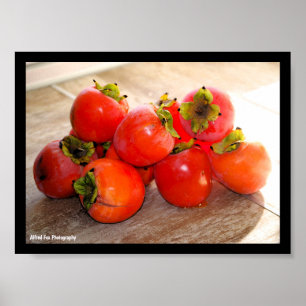 Persimmon Fruit Poster