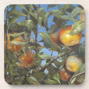 Persimmon Fruit Tree Beautiful Original Artwork Coaster