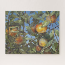 Persimmon Fruit Tree Beautiful Original Artwork