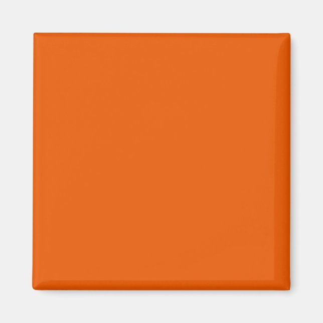 Persimmon Orange EC5800 Colour Add Your Name Optio Magnet (Front)