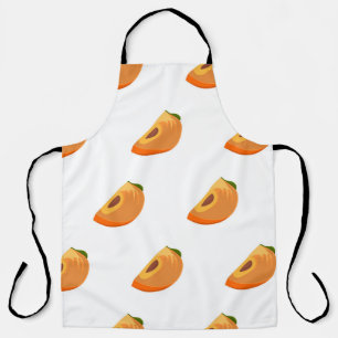 Persimmon pattern isolated on a white background. apron