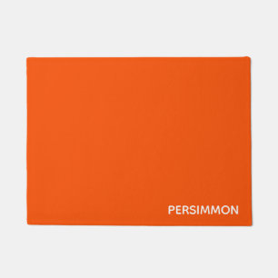 Persimmon red colour name doormat