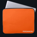 Persimmon red colour name laptop sleeve<br><div class="desc">Persimmons,  or sharon fruit,  have an intense orange-red colour.</div>
