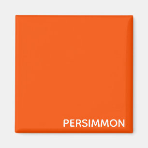 Persimmon red colour name magnet