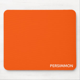 Persimmon red colour name mouse mat