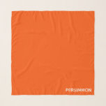 Persimmon red colour name scarf<br><div class="desc">Persimmons,  or sharon fruit,  have an intense orange-red colour.</div>