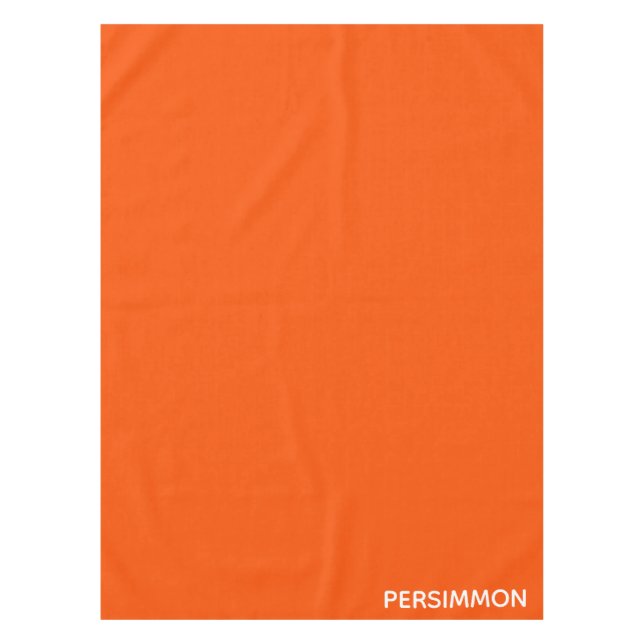 Persimmon red colour name tablecloth (Front)
