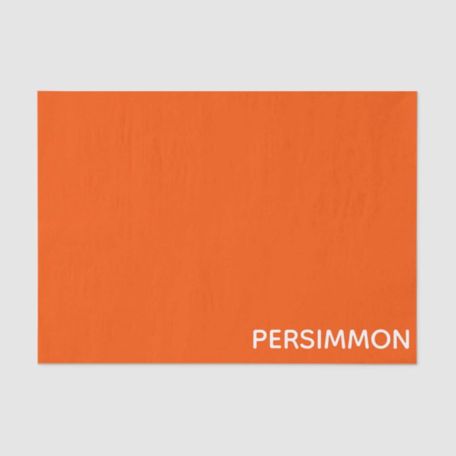 Persimmon red colour name tissue paper (Front)