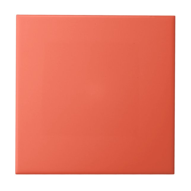 Persimmon Solid Colour | Classic | Elegant Tile (Front)