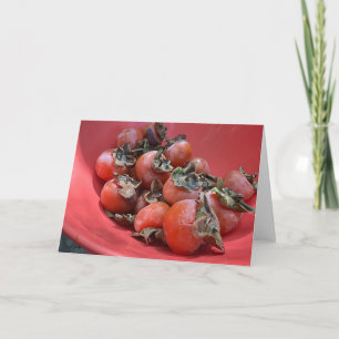 Persimmons Blank Note Card