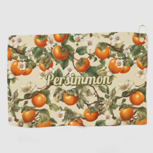 Persimmons Pattern Golf Towel