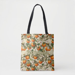 Persimmons Pattern Tote Bag
