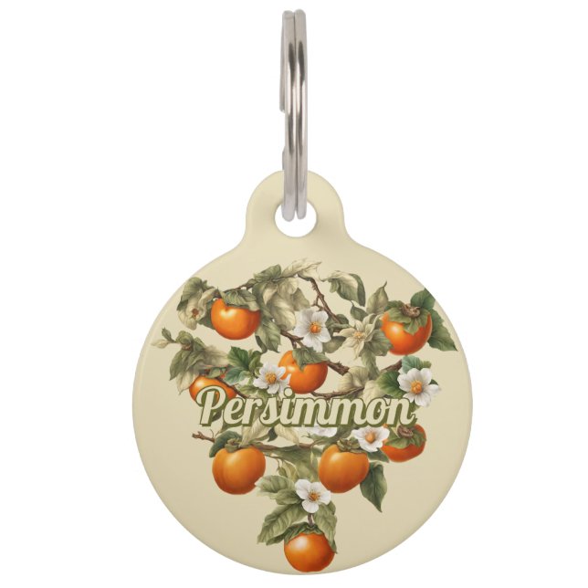 Persimmons Pet Tag (Front)