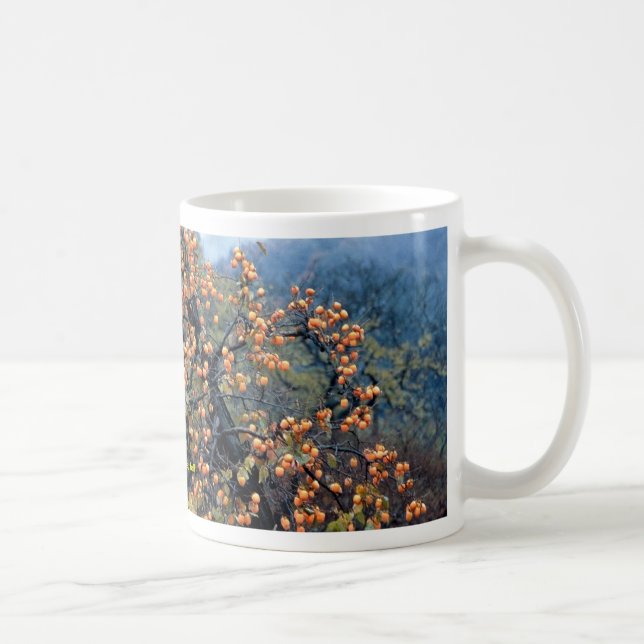 Persimmons tree, fall coffee mug (Right)