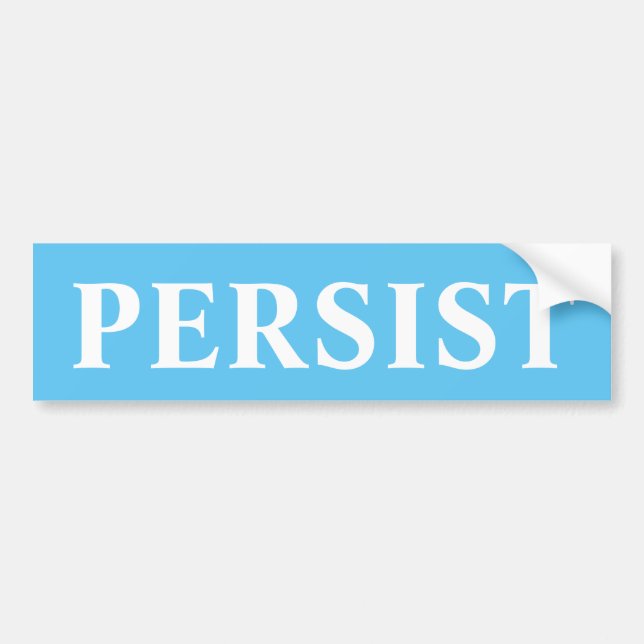 PERSIST BUMPER STICKER (Front)