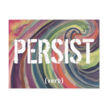 Persist Postcard