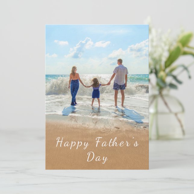 Persnalized Your Dad Photo Father's Day Card (Standing Front)