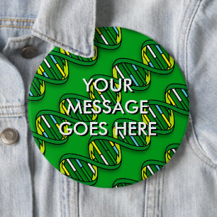 Persoanlised DNA pattern Science 6 Cm Round Badge