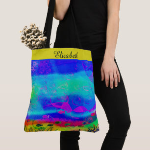 Persoanlized Abstract ocean Tote Bag