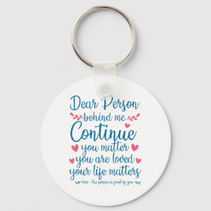Person Behind Me Suicide Prevention & Depressi Key Ring