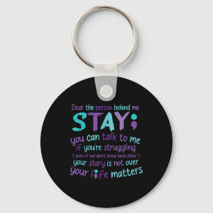 Person Behind Me Suicide Prevention & Depressi Key Ring