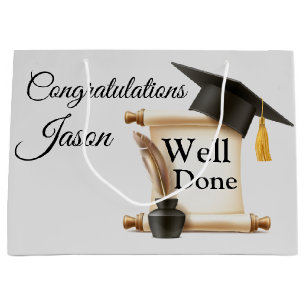 Person Congratulations Well Done Grad Large Gift Bag