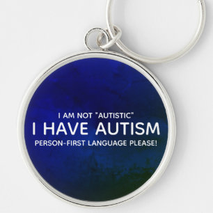 Person First Autism Key Ring