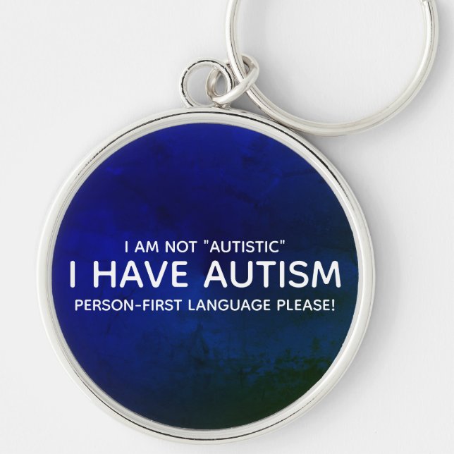 Person First Autism Key Ring (Front)