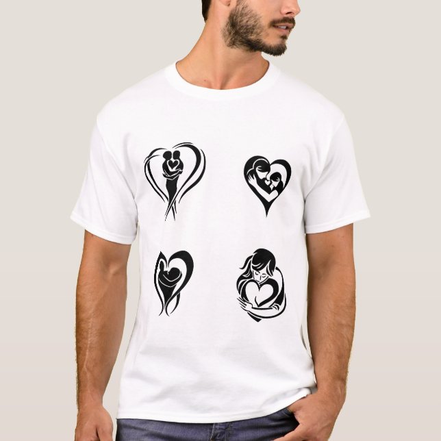 Person holding a heart T-Shirt (Front)