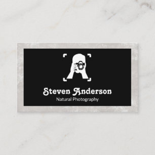 Person Holding Camera Business Card