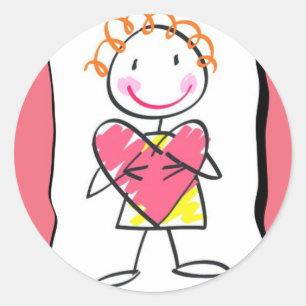 Person Holding Heart Valentine's Day  Sticker