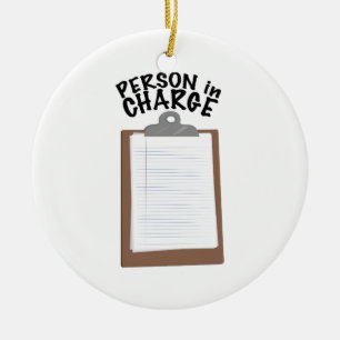Person In Charge Ceramic Tree Decoration