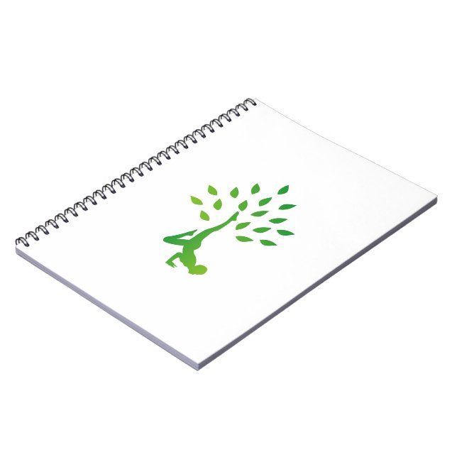 Person in yoga pose forming a healthy tree notebook (Left Side)