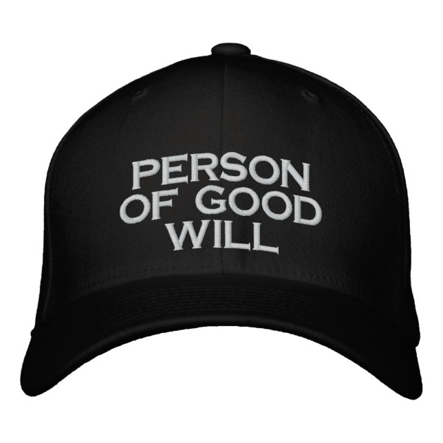 PERSON OF GOOD WILL Baseball Cap (Front)
