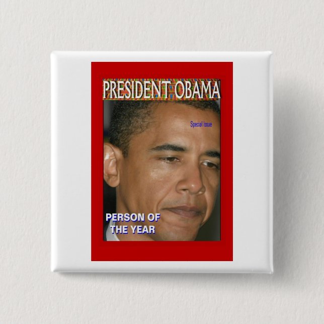 Person of the Year 15 Cm Square Badge (Front)