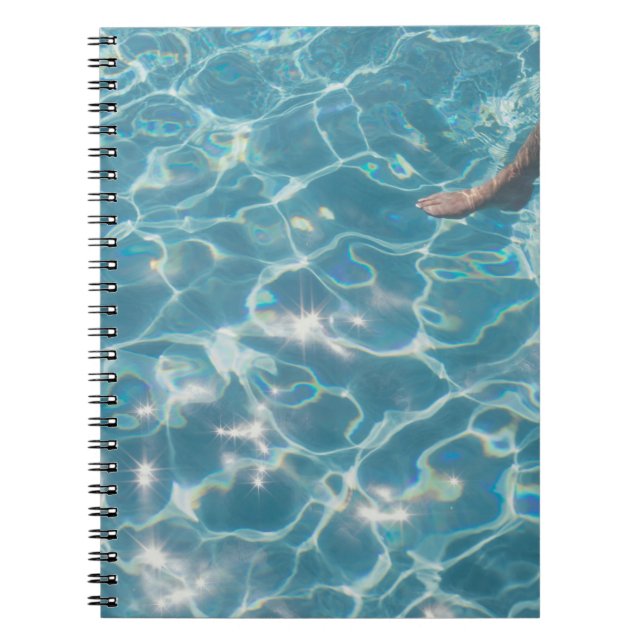 Person on swimming pool notebook (Front)