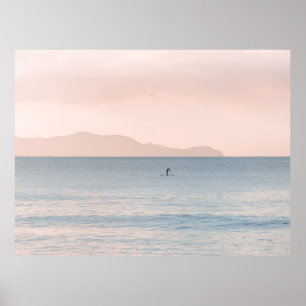 PERSON PADDLE BOARDING POSTER