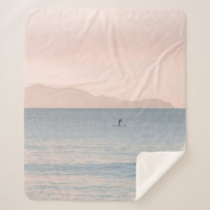 PERSON PADDLE BOARDING SHERPA BLANKET