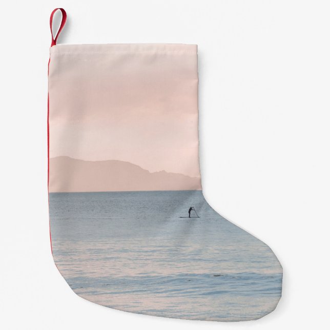 PERSON PADDLE BOARDING SMALL CHRISTMAS STOCKING (Front)