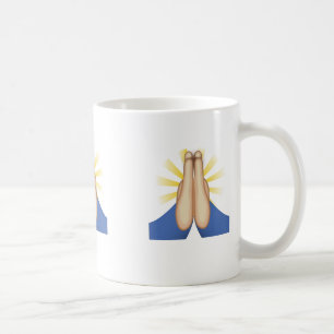Person With Folded Hands Emoji Coffee Mug