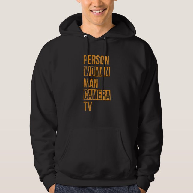 Person Woman Man Camera Quote Hoodie (Front)