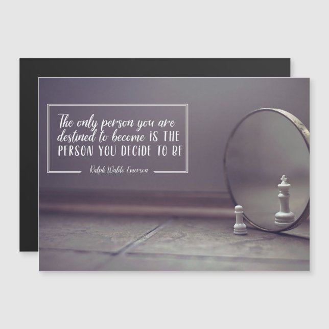 Person You Are Destined To Become Magnetic Card (Front/Back)