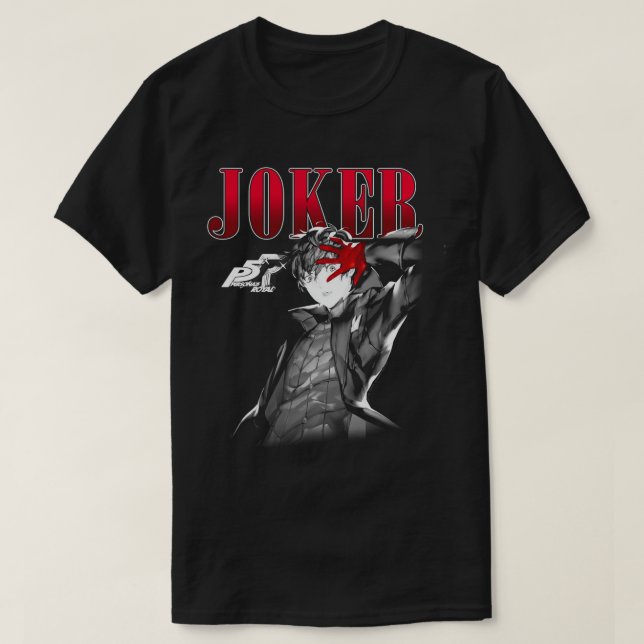 Persona 5 Joker Neutral Graphic Long Sleeve T-Shir T-Shirt (Design Front)