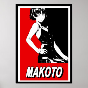 Persona 5 Makoto Niijima Celeb Poster