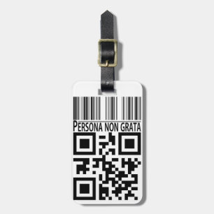 Persona non grata luggage tag